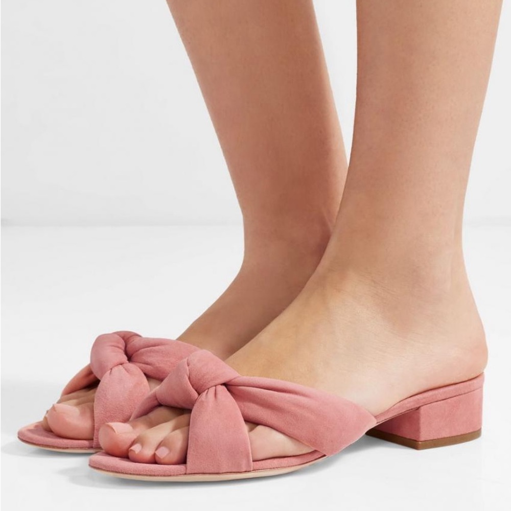 Loeffler Randall Pink Knotted Sandals